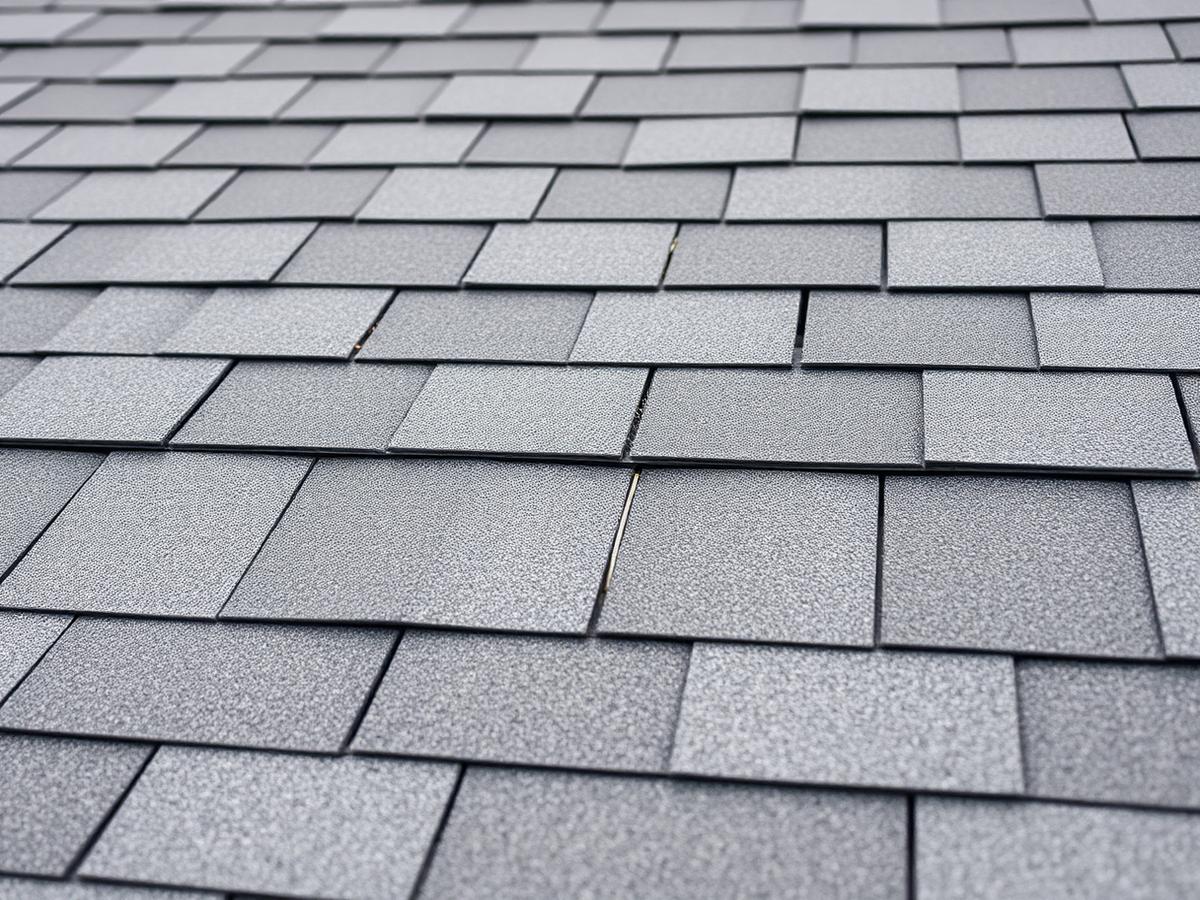 Detail of correctly installed architectural shingle courses